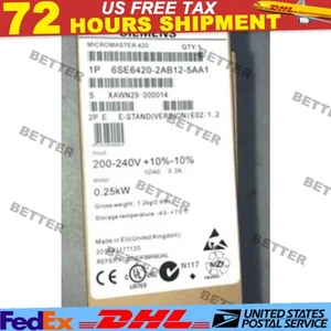 New Siemens 6SE6 420-2AB12-5AA1 6SE6420-2AB12-5AA1 MICROMASTER420 without filter - Picture 1 of 2