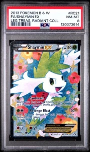 PSA 8 Shaymin Ex #RC21 2013 Legendary Treasures Radiant Collection 120373614 - Picture 1 of 2