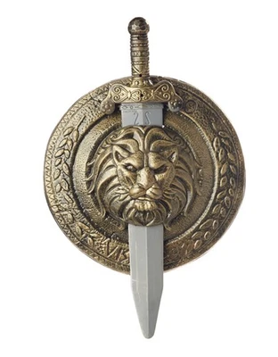 Escudo y espada de combate Gladiador Hércules guerrero espartano Foto 1 de 2