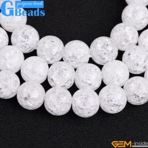 6 mm Natürlich Facettiert Weiß Stein Klar Quarz Lose Perlen für Schmuck Herstellung 15 Zoll - Bild 1 von 51