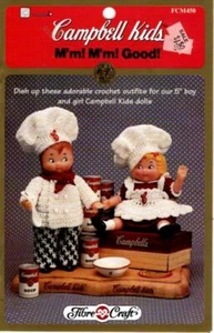 Rarität Vintage 1995 Fiber Craft Crochet Campbell Kids M'm M'm Good! - Bild 1 von 1