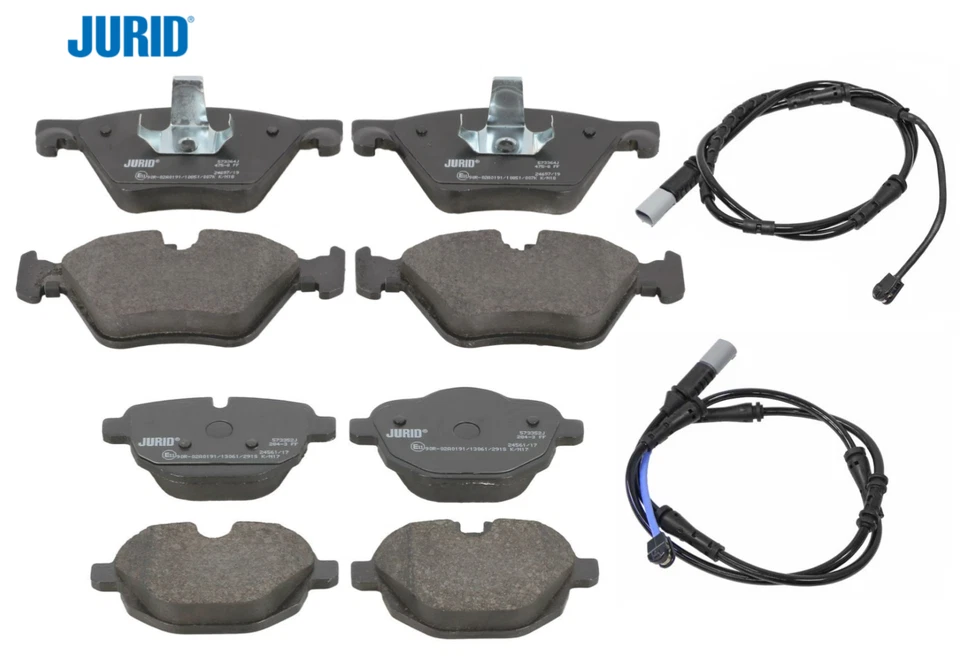 Juego de pastillas de freno delanteras traseras OEM Jurid + sensor para BMW 528i 528i xDrive Foto 1 de 1