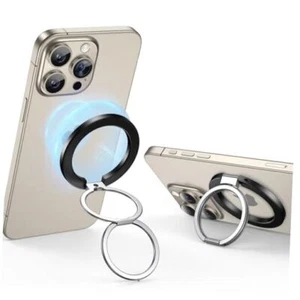 Magnetic Phone Ring Holder,Magnetic Phone Ring for Magsafe Phone Grip Black - Picture 1 of 8