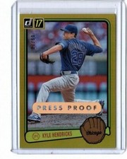 2017 Donruss 1983 Retro Variation Gold Press Proof 7/99 #RV-6 Kyle Hendricks