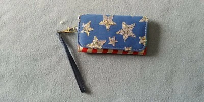 NUEVA CARTERA PULSERA JUSTICIA ESTRELLAS Y RAYAS PARECE CHICA BANDERA AMERICANA Foto 1 de 4