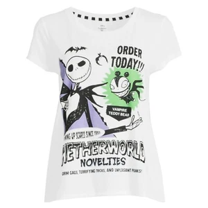 Disney Nightmare Before Christmas Women's Graphic Sleep Tee Size 3X (22W-24W) - Picture 1 of 4