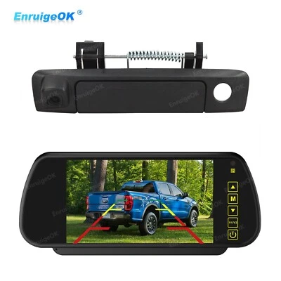 Tailgate Handle Backup Rear View Camera for Ford Ranger Mazda BT50 + 7'' Monitor - Image 1 of 4
