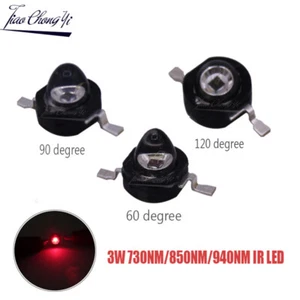3W High Power led 850nm 940nm 730nm Infrared LED IR for Night Vision CCTV DIY - Picture 1 of 13