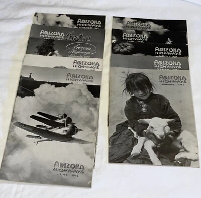 Lot Of 12 Original 1942 Arizona Highway Magazines (VERY RARE) - Image 1 of 4