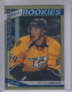 13/14 OPC Nashville Predators Victor Bartley Marquee Rookies Rainbow RC #533