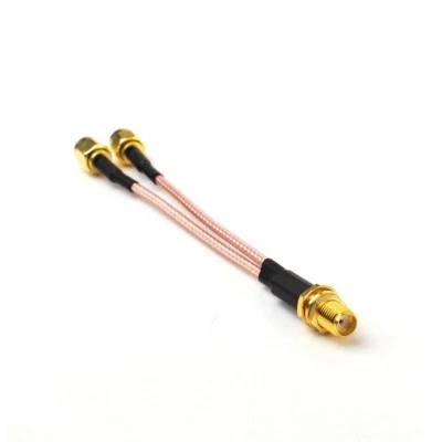 Dual SMA Male to Female Antenna Adapter Splitter Combiner Cable for Huawei B310 - Image 1 of 4