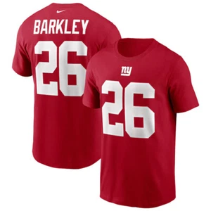 Nike Men's Saquon Barkley #26 New York Giants Name & Number T-Shirt, Red, M - Picture 1 of 3