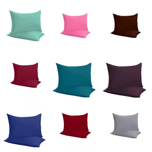 4 X PARES DE FUNDAS DE ALMOHADA PARA AMA DE CASA DE POLIETILENO ALGODÓN PERCAL DE 19"" X 29"" - Imagen 1 de 43