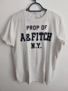 ABERCROMBIE & FITCH T SHIRT 2XL XXL WEISS GUTER GEBRAUCHTER ZUSTAND - Bild 1 von 11