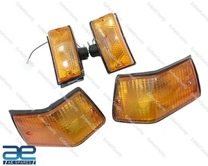 JUEGO DE 4 INDICADORES DELANTEROS Y TRASEROS VESPA PX LML STAR STELLA LENTES AMARILLOS - Imagen 1 de 5