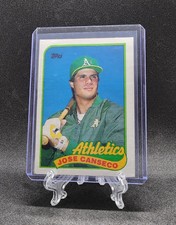 1989 Topps Jose Canseco #500 *ERROR CARD* *STATS CUTOFF and INK ERROR*
