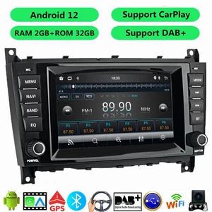 für Mercedes Benz C-Klasse W203 CLK 209 7'' Autoradio CarPlay GPS Navi DAB+ BT - Bild 1 von 13