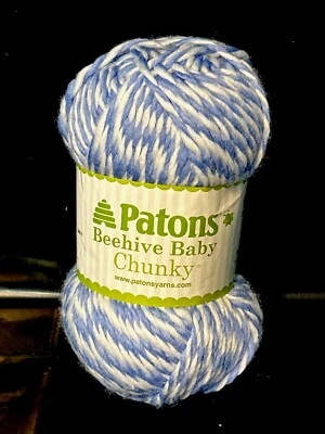 Patrons Yarns Beehive Baby Chunky 5 Bulky Blue Marl 3.5oz NEW - Image 1 of 3