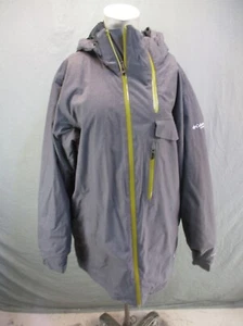 Columbia OMNI-HEAT Size L Mens Snap Full Zip Powder Skirt Snowboard Jacket 399 - Picture 1 of 15