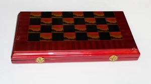 Schach / Dame Brettspiel Kassette aufklappbar - Bild 1 von 14
