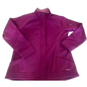 Fila Women XL Berry Pink Lavender Sports Athletic coat Jacket workout gym run - Picture 1 of 9