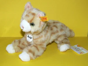 Steiff - Katze Mimmi - liegend - ca. 24 cm - Nr. 099229 - komplett mit KFS - - Bild 1 von 4