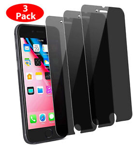 3X Privacy Tempered Glass Dark  Screen Protector For iPhone 7 Plus | 8 Plus| 5