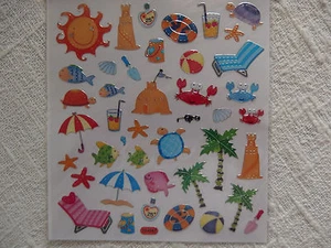 Design Sticker - Sommer - Sonne - Liegestuhl - Sonnenschirm und mehr  - Bild 1 von 1