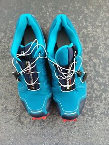 Gebrauter Salomon Speedcross 4 Trail Schuhe blau, Herren.  EU42,  UK 8, USA 8,5