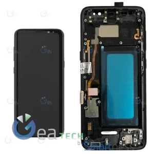 DISPLAY LCD SAMSUNG GALAXY S8 G950 RICAMBIO SCHERMO TFT INCELL FRAME NERO - Photo 1/3