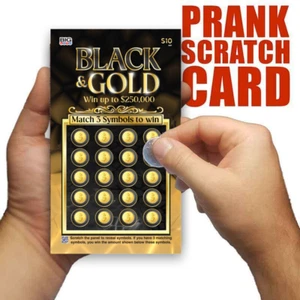 Prank Lottery Tickets Winning Lotto Scratch Cards - $100,000 - Picture 1 of 4