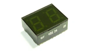 VQE24 D Green 7-Segment LED Display -- Common Anode (2 pieces) - Picture 1 of 3