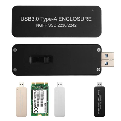 USB3.0 a 2230 2242 NGFF M.2 SATA protocolo B llave SSD carcasa externa estuche Foto 1 de 4