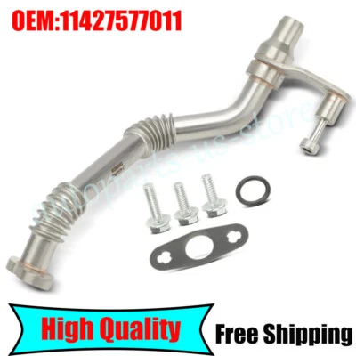 Left Turbocharger Oil Return Tube for BMW X5 550i 550i GT 550i GT xDrive 750Li - Image 1 of 3