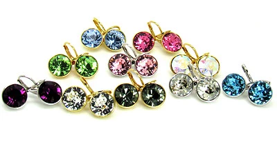 Baby Mini Bella Women Crystal Earrings Made with SWAROVSKI® Crystals - Image 1 of 3