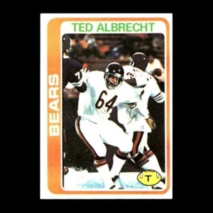 Ted Albrecht 1978 Topps Rookie Chicago Bears #298 R308J 3 - Picture 1 of 2