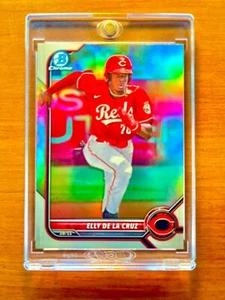 Elly De La Cruz RARE ROOKIE REFRACTOR BOWMAN CHROME INVESTMENT CARD SSP MVP MINT - Picture 1 of 12