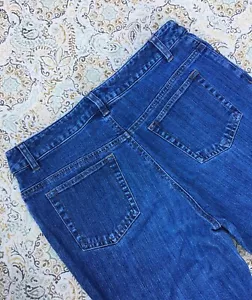 Anne Klein Jeans Damen Designer blau Größe 8P Bootcut Damenhose lässig süß - Bild 1 von 10