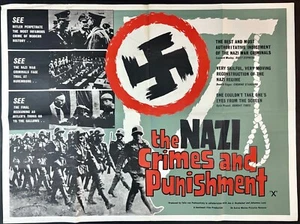 Nazi Crimes and Punishment ORIGINAL Quad Movie Film Poster Joe J. Heydecker 1958 - Picture 1 of 9