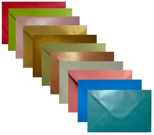 Coloured Envelopes for greeting cards wedding invitation A5 C5 C6 DL Pack of 100 - Picture 1 of 27