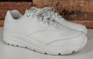 Brooks Addiction Walker 2 White Athletic Shoes Sneakers~womens Size 9 Wide - Picture 1 of 7