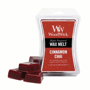 Wood Wick Cinnamon Chai High Fragrance Wax Melt Cubes Lot 2 Yankee Candle Tarts - Picture 1 of 5