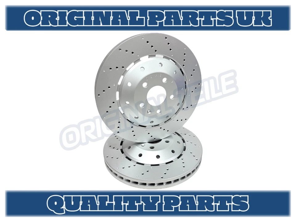 Передние тормозные диски Audi RS4 RS5 R8 (2007-) BREMSE с просверленными вентилируемыми отверстиями 365 мм 420615301A - Изображение 1 из 1