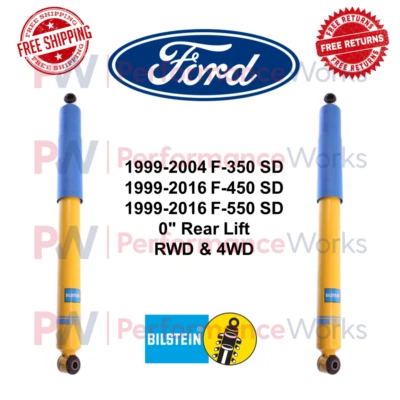 Пара амортизаторов Bilstein B6 4600 задний подъемник 0 дюймов для F-350/F-450/F-550 SD 4WD - Изображение 1 из 4