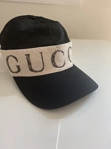 Gucci Baseballmütze Herren schwarz Intarsien Strick Logo - Bild 1 von 7