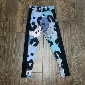 Adidas Girls Aeroready All over Print Leggings Size. Large - Picture 1 of 2