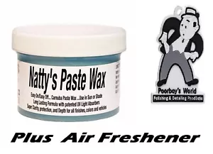 Poorboys Blue Natty's Paste Nattys Wax Carnauba PASTE wax + PB Air Freshener - Picture 1 of 1