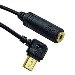 Mini USB Male to 3.5mm Jack Female Microphone Adapter Transfer Cable For Hero - Zdjęcie 1 z 11