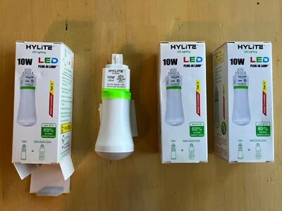 (3) Hylite HL-VL-G24A-10W-50K 10W LED Plug-In Lamp, 32w 5000k G24D 2-Pin Base - Image 1 of 4