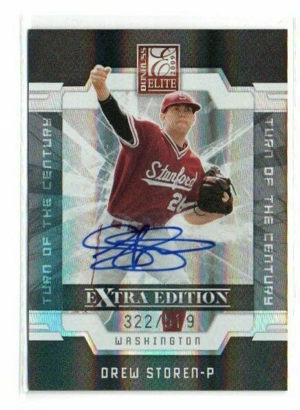 2009 Donruss Elite Extra Edition #/519 Drew Storen #3 Auto AUTOGRAPH NATIONALS - Image 1 of 1
